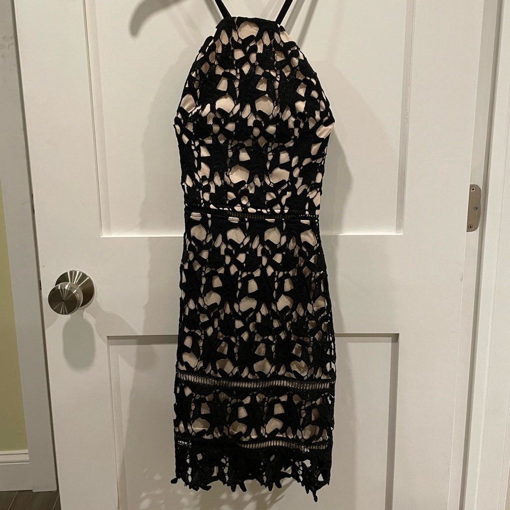 Black Lace Overlay Dress (NEW with tags!)